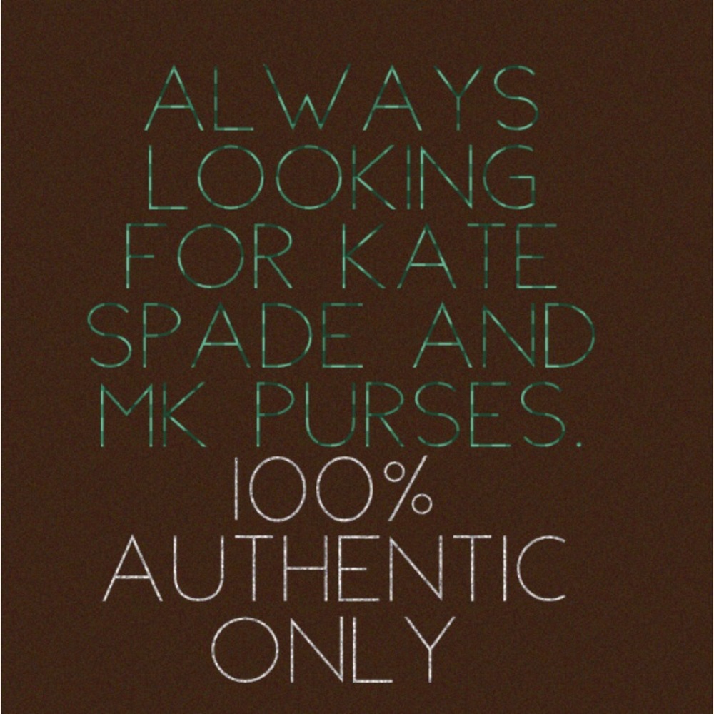 IN SEARCH OF KATE SPADE AND MK PURSES